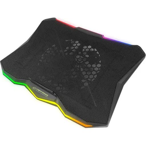 Підставка для ноутбука Esperanza 17" Xalok Notebook RGB Cooling Pad Xa (EGC110) - фото 1