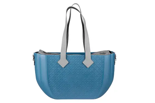 Сумка MyMia ручки кожа, коврик, ремни для коляски, сине-серый Nuvita det0018664 - фото 3