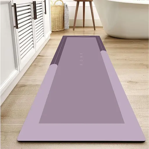 Диатомитовый коврик Aquarius Home для ванной и кухни Суперпоглощающий 50х120 см Кофе