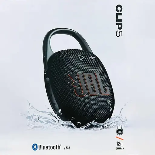 Портативна акустика JBL Clip 5 Black (JBLCLIP5BLK) - фото 9