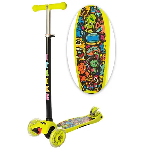 Самокат детский MAXI iTrike JR 3-055-GR1 трехколесный