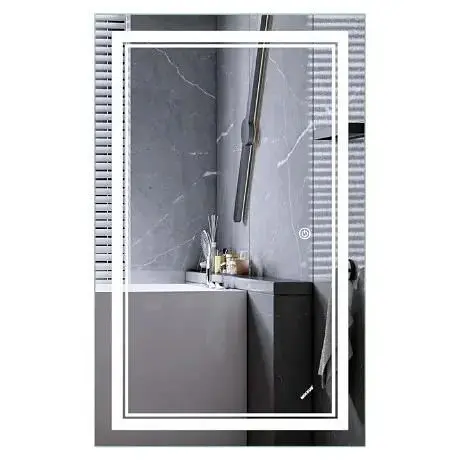 Дзеркало Mixxus Premium QUADRO MR20-50x80-REVERSE (LED Touch, Anti-fog) (MP6620) - фото 1