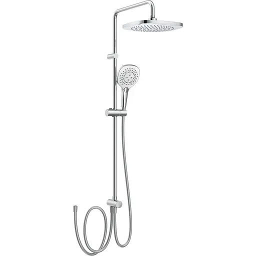 Душова система без змішувача Imprese Bila Desne верхній душ 255 мм квадрат, душ ручний 130 мм хром T-00260SQ, Хром - фото 1