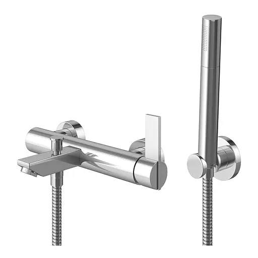 Смеситель для ванны Kohlman Dexame chrome настенный KPL-QW110D Хром - фото 1