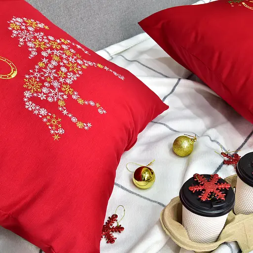 Подушка декоративна Ideia Коник Щастя різдвяна 50х50 см (8-36164*001) - фото 5