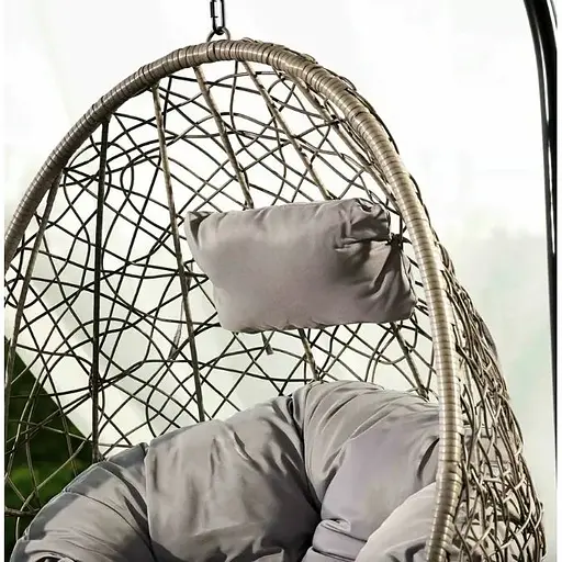 Подвесное кресло-кокон Di Volio Bacoli одноместное серый - фото 5