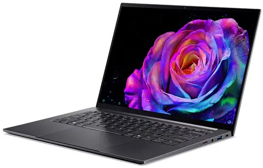 Ноутбук Acer Swift X 14 SFX14-61G 14.5" 2.8K OLED AMD R7-350 32GB F1TB NVD5050-8 Win11 сірий - фото 2