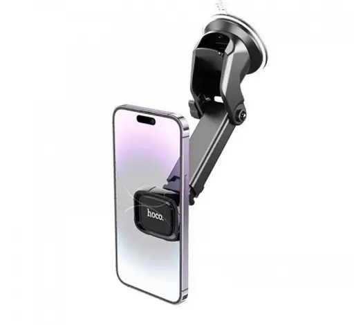 Магнитный автомобильный держатель автоматический Hoco Dca13 Plus держатель для телефона в авто Черный - фото 2