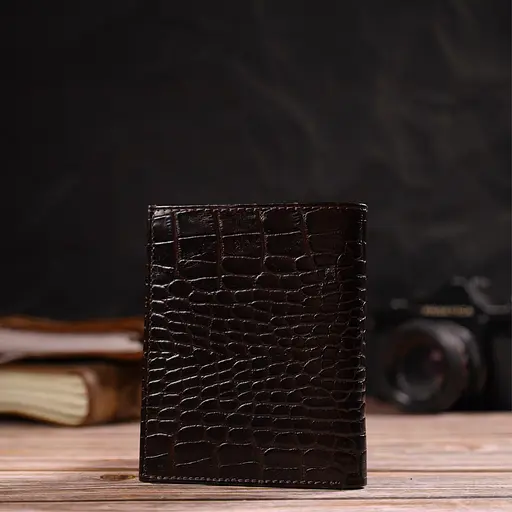 Мужской кожаный кошелек Canpellini 9х11.5х1 см acs0025636 - фото 8