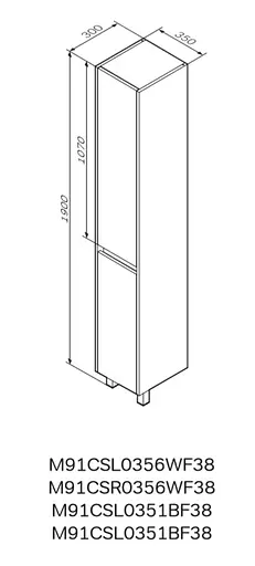 Пенал напольный AM.PM Gem S 35 см левосторонний с корзиной M91CSL0356WF38 - фото 8