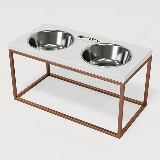 Hollky Base L — миски на підставці для середніх і великих собак (2 × 0,95 л) - фото 2