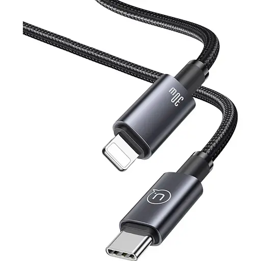 Кабель Usams US-SJ679 USB-C to Lightning 30W 3A 0.25m Tarnish (SJ679USB01) [153986] - фото 2