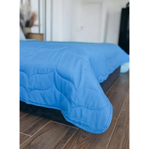 Покривало Sonex Tahiti двостороннє 240х220 см синьо-блакитне (SO102523) - фото 3