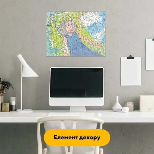 Дерев'яний фігурний пазл Мрійниця, А4, Дерев'яна коробка 100 елементів - фото 5