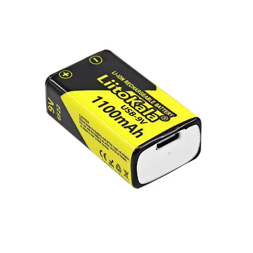 USB акумулятор Крона LiitoKala Type C на 1100 мАг 9V - фото 2