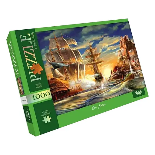 Пазл классический "Sea Battle" Danko Toys C1000-12-08, 1000 элементов - фото 1