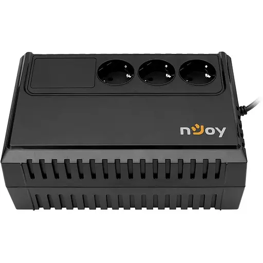 Джерело безперебійного живлення NJOY Renton 650 (PWUP-LI065RE-CG01B) Lin.int., AVR, 3 x евро, пластик - фото 3
