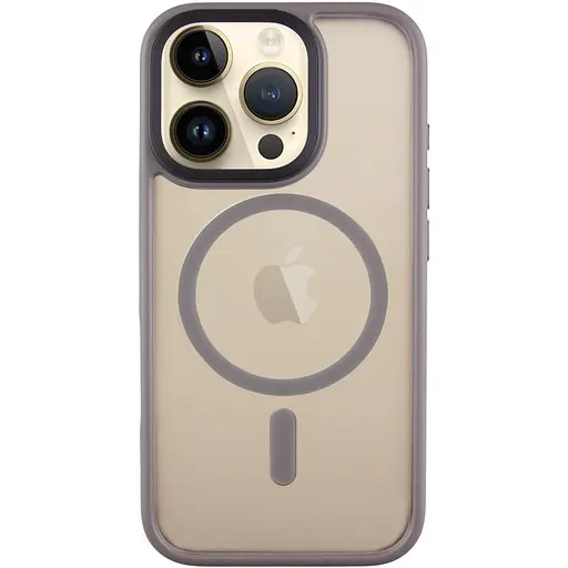 Чохол Epik TPU+PC Metal Buttons with MagSafe для Apple iPhone 16 Pro 6.3 Сірий