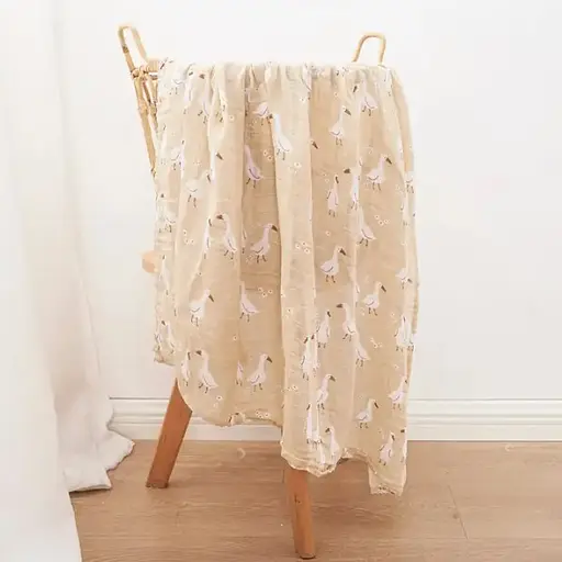 Набор муслиновых детских пеленальных одеял OldBro комплект из 2 шт. размер 100х120 см funny stories - фото 4