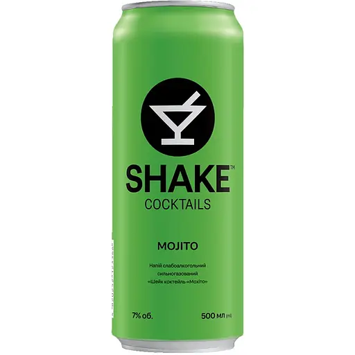 Напій слабоалкогольний Shake Cocktails Mojito 7% з/б 0.5 л х 2 шт. - фото 2