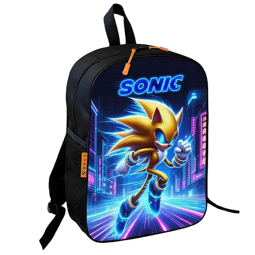 Рюкзак школьный детский Супер Соник «Super Sonic» 36х27 см для мальчика (01150)