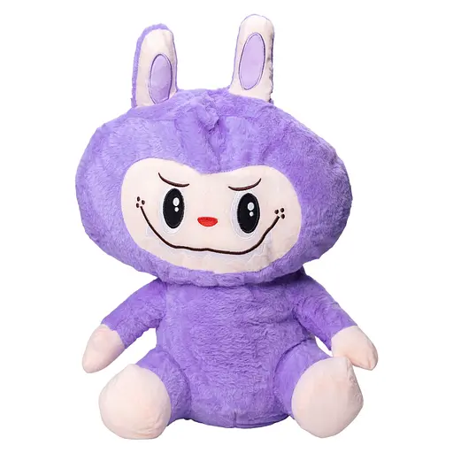 М'яка іграшка-плед та подушка 3 в 1 Лабубу 50 см Бузковий Colorful Home LAB2V - фото 4