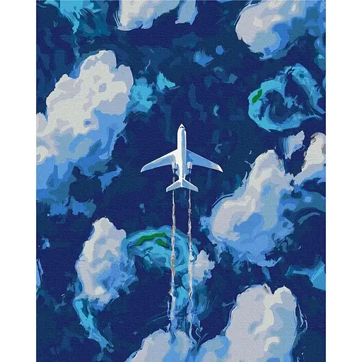 Картина по номерам на підрамнику Brushme Над хмарами - фото 1