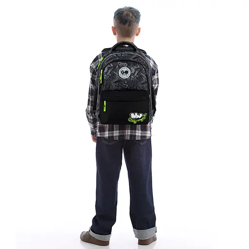 Рюкзак GoPack Education 182M Wow Skate Темно-серый (GO26-182M-7) - фото 15
