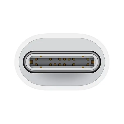 Адаптер Foxconn для Apple Type-C мама к Lightning папа белый - фото 2