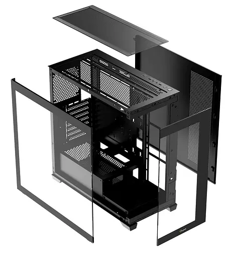 Корпус OCYPUS GAMMA C72 BK (GAMMA-C72-BKD000XX-GL) Без БП - фото 3