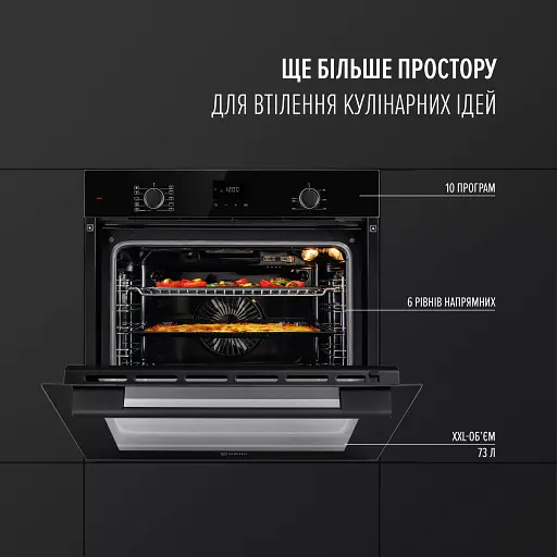Духовой шкаф электрический Perfelli Perla 6D10I Nero - фото 2