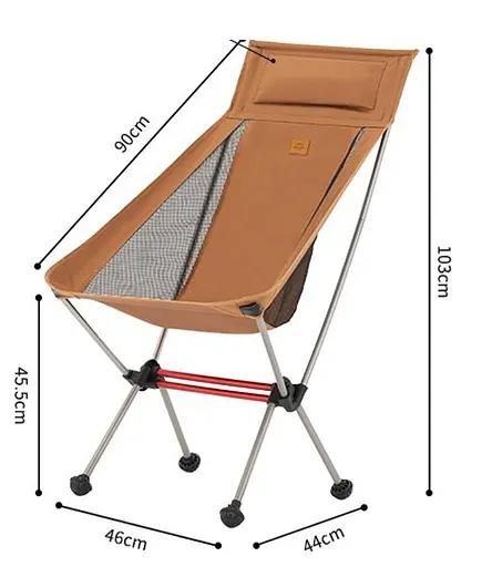 Кресло складное ультралегкое Naturehike Stellaluna L02 CNK2350JJ018 Оранжевый - фото 4