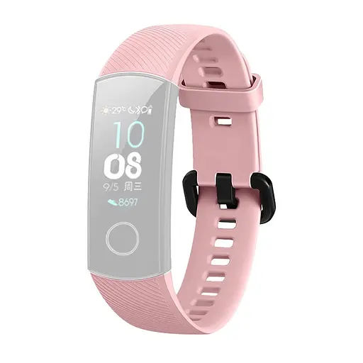 Ремінець для фітнес-браслета MIIQNUS для Honor Band 4 і 5 рожевий - фото 2