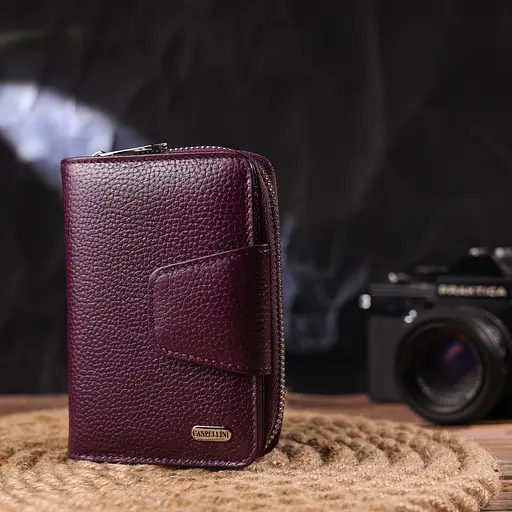 Кожаный женский кошелек Canpellini 9.5х13.2х3 см acs0025110 - фото 8