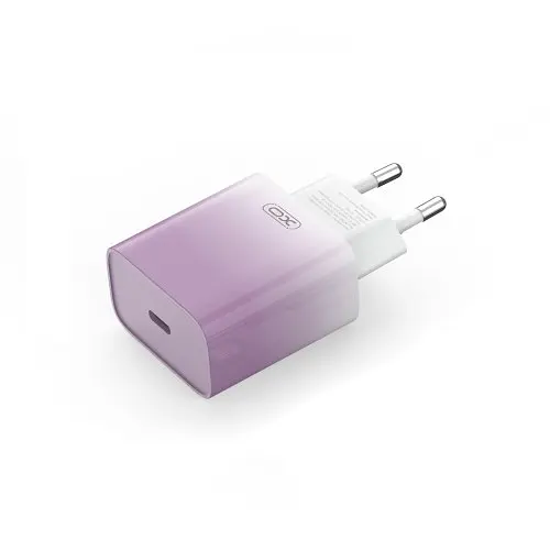 Сетевое зарядное устройство для XO CE18 (EU) PD30W USB-C fast charging charger Фиолетовый - фото 5