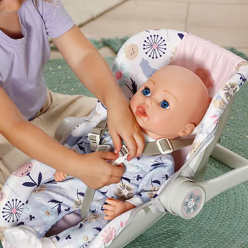 Крісло-переноска для ляльки Baby Born 2 в 1 Квітковий стиль (838518) - фото 7