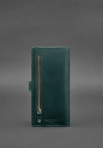 Кожаный тревел-кейс (органайзер для документов) 6.0 зеленый - фото 4