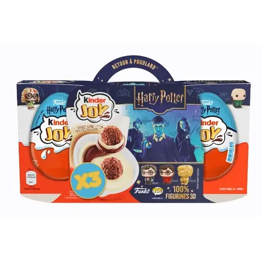 Набор Kinder Joy 3 шт Harry Potter Гаррі Поттер Funko  по 20 г - фото 1