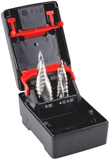 Набор ступенчатых сверл Wurth HSS SMART STEP (D4-30 мм), 3 шт. ZEBRA (арт. 0694450003) - фото 4