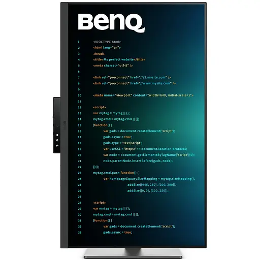TFT 31.5" BenQ RD320U, 4K, IPS, 2хHDMI, DP, USB- C, USB-hub, HAS, Pivot, кол., сірий - фото 4