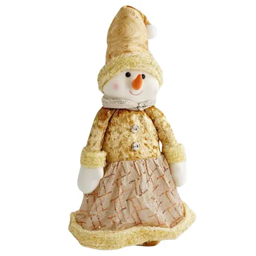 Новорічна декоративна іграшка  C 67888-1 з телескопічними ніжками, сніговик - фото 2