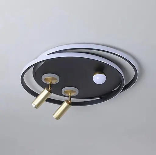 Стельовий світильник із золотистими спотами | Арт. G 568/2+LED | Line F - фото 3