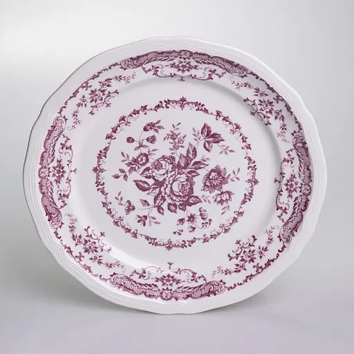 Столовый сервиз фарфоровый Bitossi 32 предмета на 6 персон, розовый Yiwu YY78-3A - фото 6