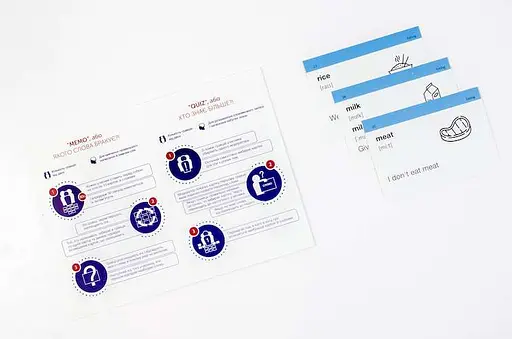 Настільна гра English Student Картки для вивчення англійської мови English Student Elementary A1 (укр.) (39122560) - фото 5