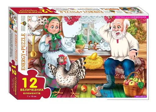 Гра-пазл Енергія+ Курочка Ряба, 12 елементів