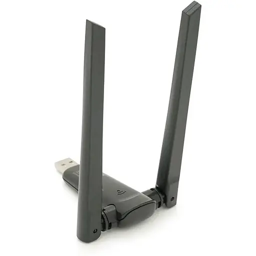 Беспроводной сетевой адаптер Voltronic Wi-Fi-USB Merlion LV-UAC21, RTL8811CU, с 2-мя антеннами 10см, 802.11 a/b/g/n, 600MB, 2.4 GHz, Blister Q50 - фото 3