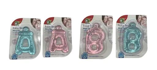 Погремушка-прорезыватель, силикон с жидким наполнителем, 16x11x1.5 см (в ассортименте) - фото 2