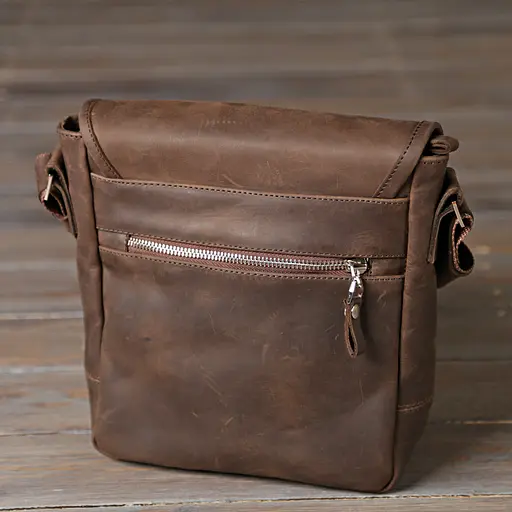 Чоловіча шкіряна сумка SHVIGEL 22х23х7 см sum0012629 - фото 7