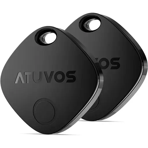 Локатор ATUVOS Keys Finder 2 Pack, Bluetooth Luggage Tracker Работает с Apple Find My (только iOS), Item Locator GPS Tracker