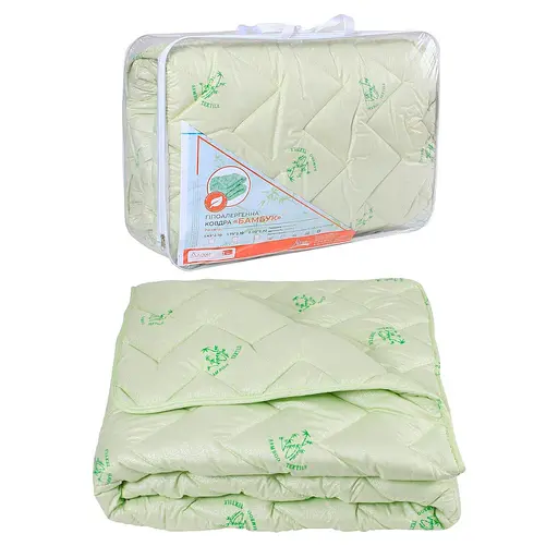 Одеяло Homefort Бамбук Премиум Евро микрофибра шерстепон 200 х 210 см (40190066)